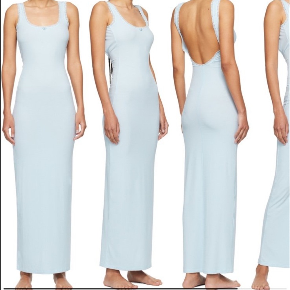 Skims Soft Lounge Slip Dress View 3